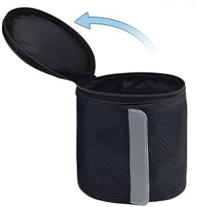kakaforsa Hanging Toilet Paper Holder, Cat Proof, Water-Resistant, Black. | Portable roll paper case for camping, Bathroom, RV Car Travel, with zippered cover and hanging strap - Image 9
