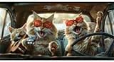 Funny Cat Car Windshield Sun Shade Cute Driving Animals Heatshield Front Window Car Sun Shade Windshield Blocks UV Rays Sun Visor Protector for Car Sedan Truck SUV Accessories 59" L x 31.5" W - Image 8