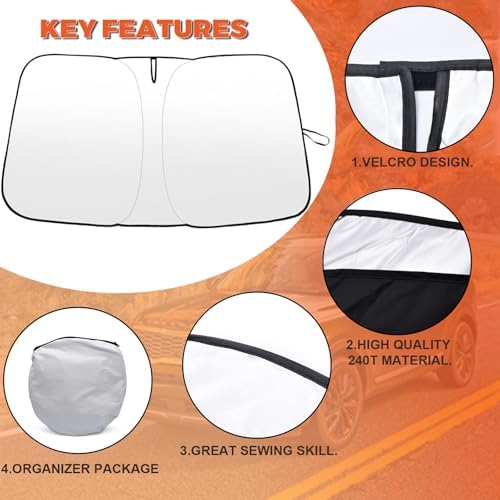 Foldable Front Windshield Sunshade fit for Nissan Sentra 2020-2026 - Image 6