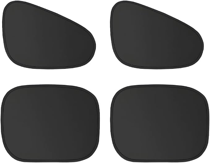4PCS Car Window Shade, Static Suction Front Rear Side Window Sun Shield Block UV Rays & Heat Glare, Foldable Auto Sunshade Cover for Baby Sleeping, Universal for SUV Van Truck - Image 7
