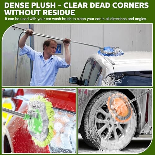 Layhit 10 Pcs Car Wash Mitt Set, Brush Not Included, Multicolor - Image 6