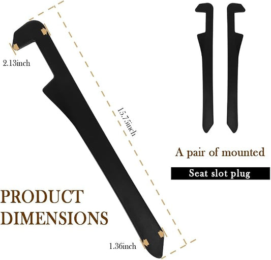 Car Seat Gap Filler 2 Pack - One Second Embedded Car Seat Crack Gap Filler for Holding Water Cup/Phone/Key - Car Inserts Between Seats - Image 2