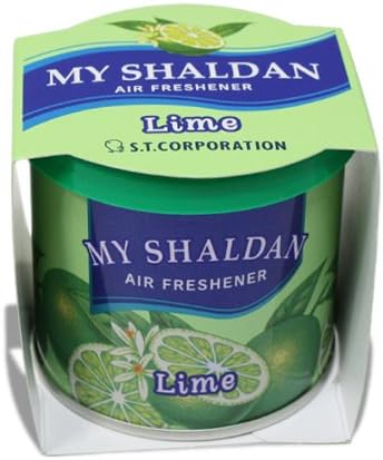 Pack of 12 My Shaldan Japanese Car Cup-Holder Natural Air Freshener Cans (Lime Scented) - Image 2