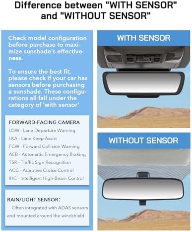 Windshield Sun Shade for Chevy Silverado GMC Sierra 1500 2022-2026 & 2500/3500 HD 2024-2026 (2022+ Updated Interior), Fits Denali High Country AT4 LTZ ZR2, HUD Compatible, Metallic Silver Finish - Image 6