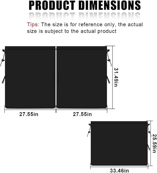 3PCS Car Window Shades, UV Protection Privacy Sunshade Covers | Removable Divider Curtains & Side Window Shades, Universal Car Interior Accessories for Sleeping Traveling Camping - Image 2
