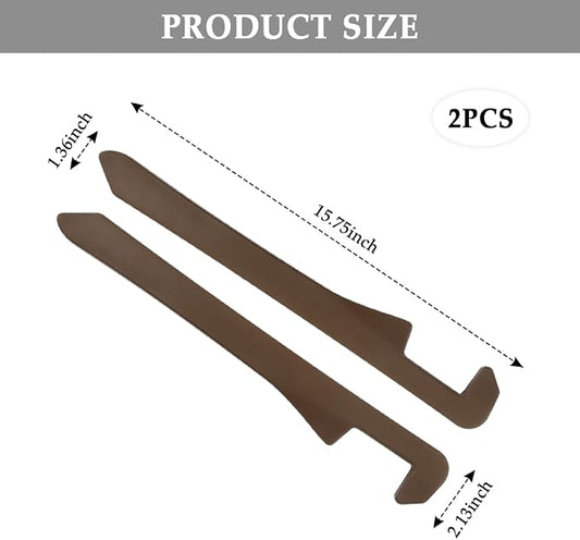 IHOTDER Car Seat Gap Filler,Super Flexible Car Side Seat Gap Filler Car Accessories for Women & Men,Universal CCar Organizer Between Seats for Tightly Filling Seat Gaps(Brown/2PCS) - Image 2
