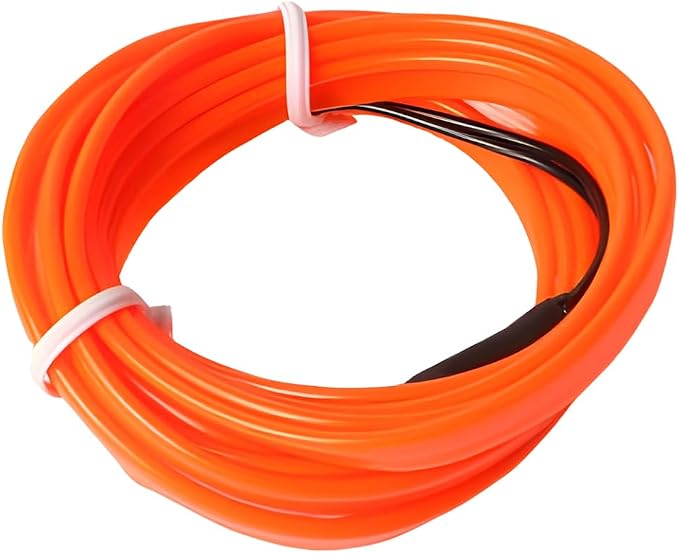 Car LED Strip Lights, 16.4FT 5V Waterproof Flexible Vehicle Ambient Lighting Kits with USB Port, Automotive Lamp Strips Decorations, Universal for SUV Automobile Truck (Orange) - Image 7