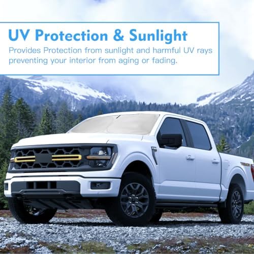 Windshield Sun Shade Car Sunshade Accessories Fit 2015-2020 Ford F-150 F150 - Image 6