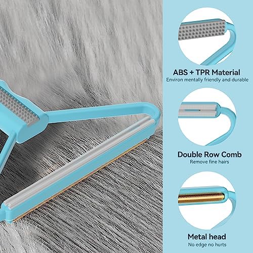 Pet Hair Remover, Dog Cat Carpet Rake, Lint Remover Shaver for Sofas 3-Pack - Image 6