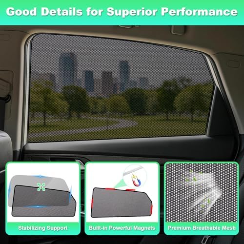 Tucson Window Shades 2015-2020, Rear Side Mesh, 2PCS - Image 7