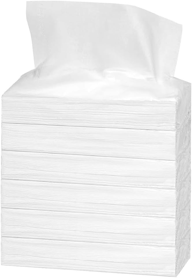 Car Tissue Holder, Sun Visor Napkin Holder, Car Visor Tissue Holder, Luxury PU Leather Backseat Tissue Case Holder (6-Pack Tissue Refills (3-Ply, 70 Sheets/Pack)) by Cartisen