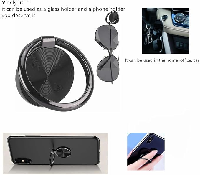 Sunglass Holder for Car Dash,Eyeglasses Hanger for car,Cell Phone Holder Stand,Mini Hanger for Mask Car Dashboard,Glasses Holder for Car,Home,Office,etc (black) - Image 6