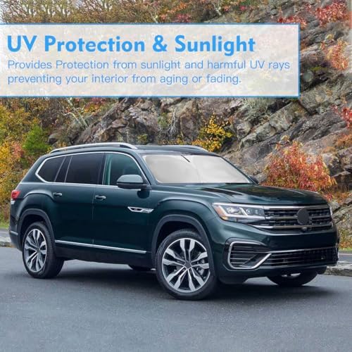 Windshield Sun Shade Car Accessories for VW Atlas Cross Sport 2018-2026 - Image 7