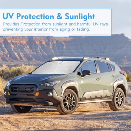 Windshield Sun Shade Sun Visor Accessories for Subaru Crosstrek 2018-2026 - Image 7
