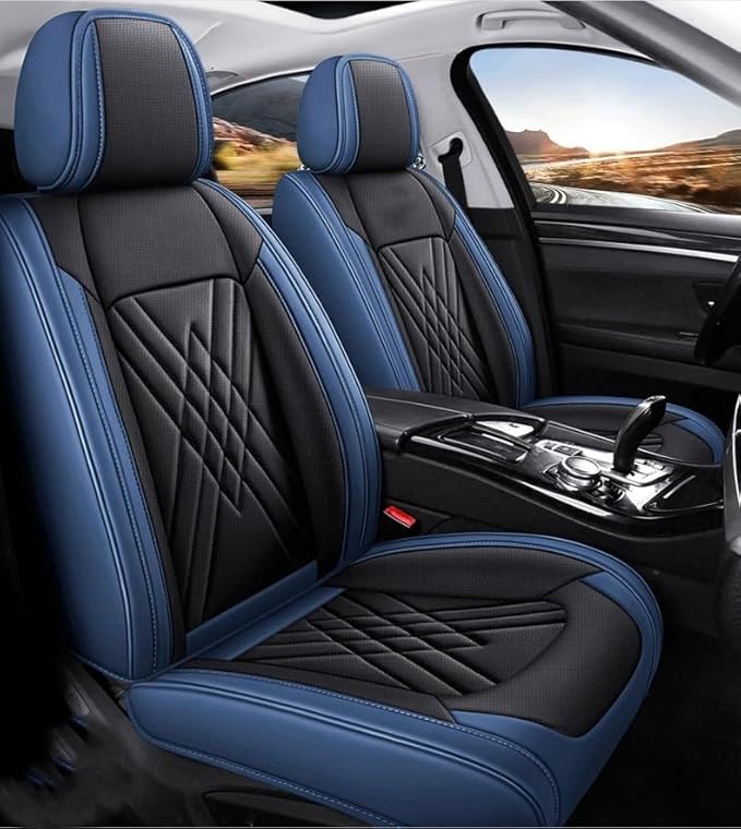 for car seat Covers Non-Slip (E.g, for Tesl,for Mercedes-Benz,for BMW,for Audi, for Ford, for Honda, for Nissan,for Toyota,for Chevrolet,for Jeep.. (Black Blue) - Image 7