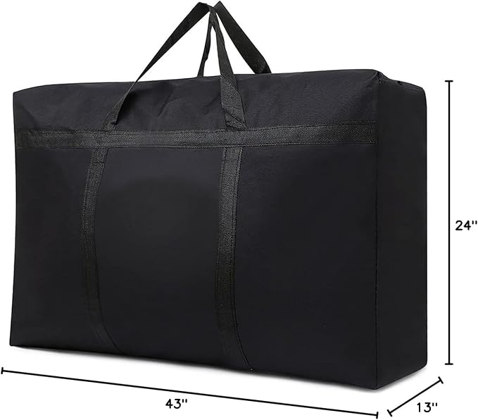 Heavy Duty Storage Bag with Handles for Moving & Storage (60Gal - 1 Pack) | Extra-Large Capacity for Bedding, Clothing, Blankets, Pillows & Bulky Household Items - Image 7