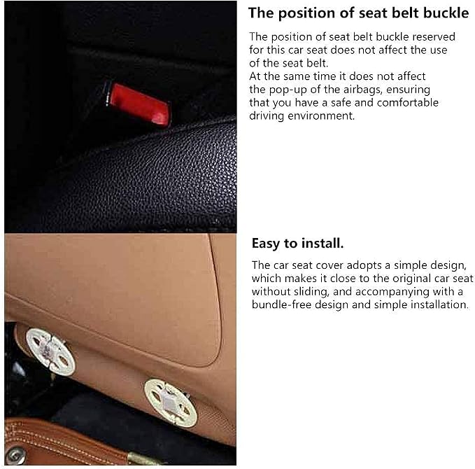 Car Seat Cover,Linen Car Seat Cover Bottom Only 1PC Front Black | For Trucks,SUV,Cooling Universal Car Seat Pad,Seat Cushion Ventilated Front Seat Black - Image 8