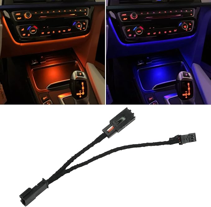 Jaronx for BMW LED Console Ambient Light for 3' F30 F31 F80, 4' F32 F33 | 1' F20 F21, 2' F22 F23, Center Console Ambient Lights LED with Dual Color Lighting - Image 6