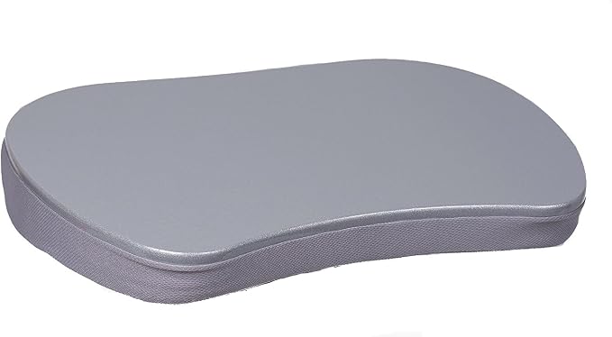 Sofia + Sam Mini Lap Desk with Memory Foam Cushion | Handle | Fits Laptops Up to 15" | Work from Home | Silver | Portable Travel Desk | Reading Writing and Coloring - Image 7
