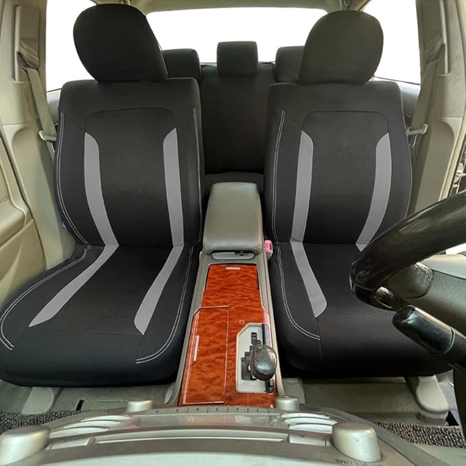 Bittwee Car Front Seat Covers, Breathable Automotive Front Seat Headrest Covers, Waterproof Comfortable Vehicle Seat Headrest Protection Accessories, Universal for RV, SUV, Truck - Image 6