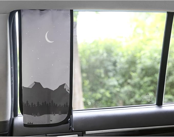 Magnetic Car Sun Shade Curtain for Side Window – Sun Blocker and UV Protector for Baby, Kids, and Pets – Universal Fit with Built-in Magnets for Steel-Framed Door (Be-Camping Curtain) - Image 4