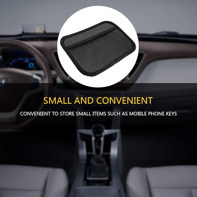 INNOLIFE 4-Piece Car Organizer Net Pocket, Side Pocket Holder, Phone Sunglasses Storage - 8"x5.75" - Image 6