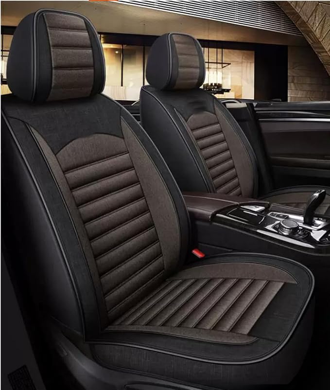 for car seat Covers Non-Slip (E.g, for Tesl,for Mercedes-Benz,for BMW,for Audi, for Ford, for Honda, for Nissan,for Toyota,for Chevrolet,for Jeep.. (Black Coffer(line)) - Image 9