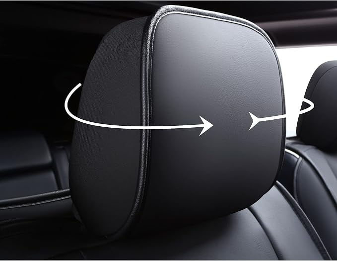 Huidasource Grand Cherokee Seat Covers, Waterproof Leather Customized Car Seat Cushion Covers, Full Set Seat Protectors Compatible with Grand Cherokee 2011-2022, (5 Pcs Full Set/Black&Red) - Image 8