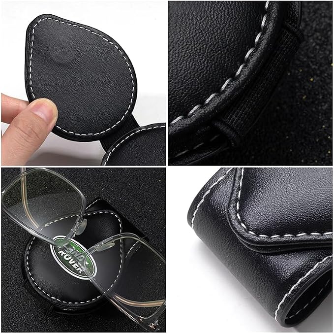 Car Sunglasses Holder for Land Rover Discovery Range Rover Sport Defender Land Cruiser LR2 3 4, Glasses Holder for Cars,Car Visor Sunglasses Clip,Clip-on Car Glasses Holder Black - Image 5