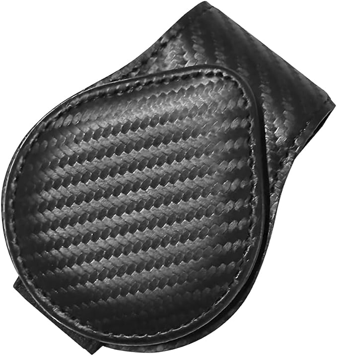 Sunglasses Holder for Car Visor, Magnetic Leather Sun Visor Eyeglasses Hanger & Ticket Card Clip, for Most Cars - Image 7