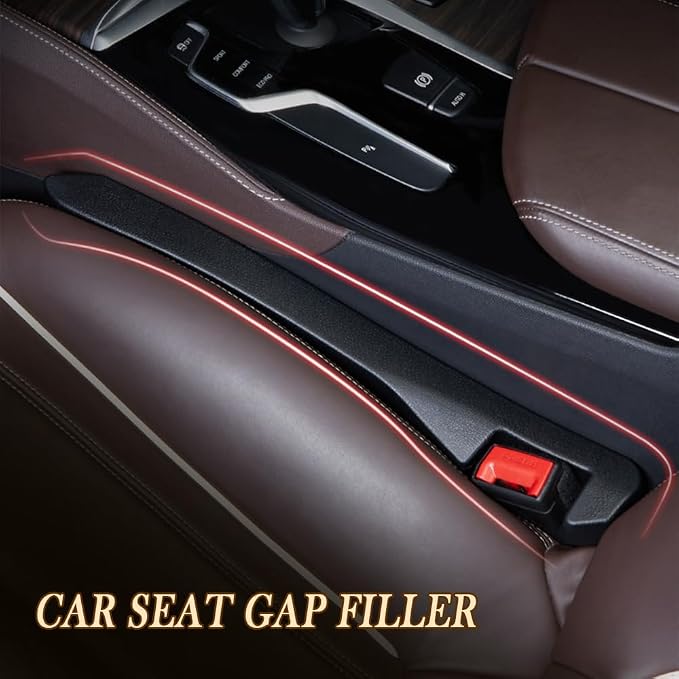Car Seat Gap Filler 2 Pack - One Second Embedded Car Seat Crack Gap Filler for Holding Water Cup/Phone/Key - Car Inserts Between Seats - Image 7