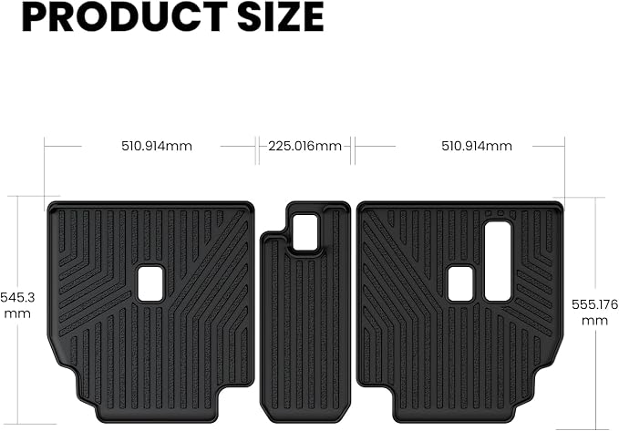 LASFIT Cargo Mat for Toyota 4Runner 2013-2024 Fit 7-Seats 2nd Row Seatback | Not Fit 5 Seats, All Weather Custom Fit Anti-Slip Pet Friendly Easy Clean TPE Backrest Mats for 5th Gen 4Runner, Black - Image 9