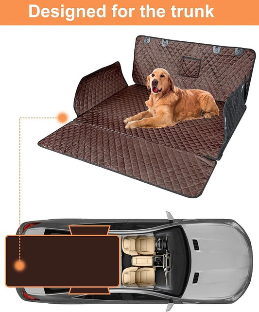 SUV Cargo Liner for Dogs, Trunk Cover with Bumper Flap Protector | Waterproof Pet Cargo Cover with Side Flaps, Dog Car Seat Cover with Non-Slip Mat, Prevents Scratches, Pet Hair, Mud, and Dirt - Image 2