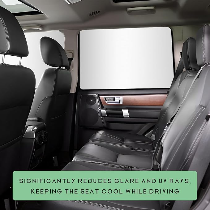 4 PCS Car Window Shades, Magnetic Vehicle Side Window Cover for Light Blocking & UV Protection, Full Blackout Front Rear Windows Privacy Covers for Camping Traveling Napping (Silver) - Image 6