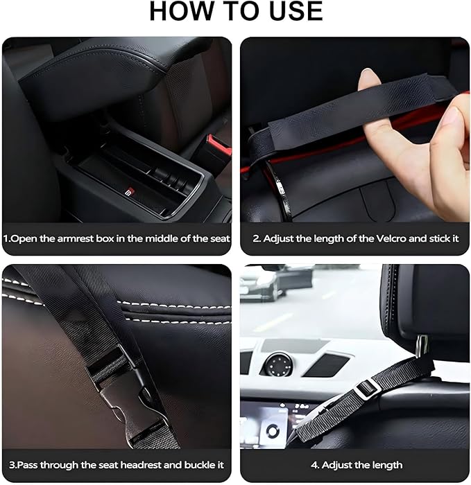 Car Net Pocket Handbag Holder,Purse Holder for Between Seats,Leather Seat Back Organizer Mesh Large Capacity Bag,Handbag Between The Two Seats - Image 6