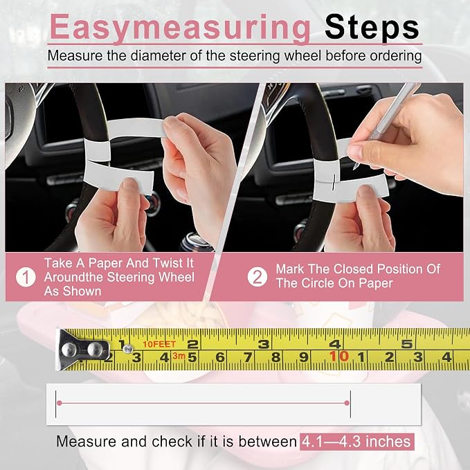 JUSTTOP Car Steering Wheel Desk, Travel Car Accessories, Car Stand Trays for Eating, Multipurpose Car Steering Wheel Desk Tray Table(Pink) - Image 5