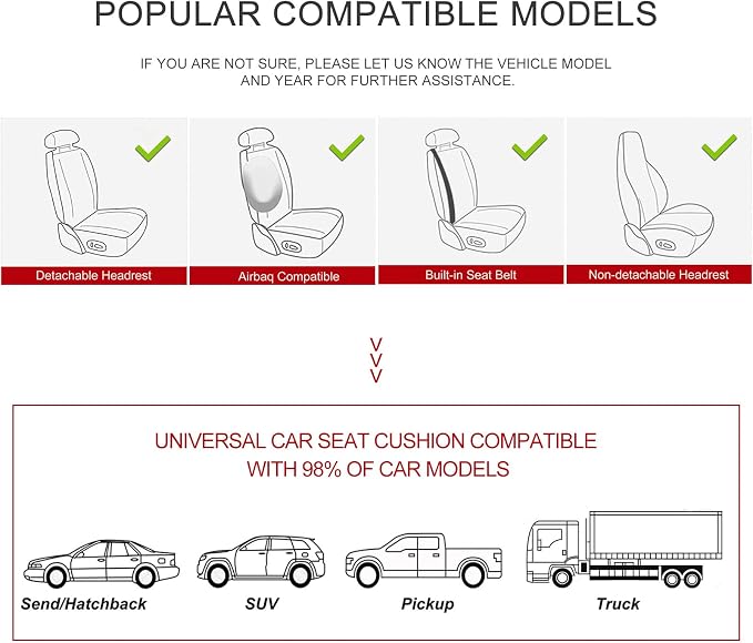 BOPUOVRE Car Seat Cover for Luxury & Comfort PU Leather | Anti Slip Full Wrap Protection Storage Pocket Bottom Cushion Universal Fit 95% Vehicles Dull Red 1 Piece - Image 7