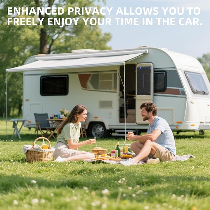 TICARVE RV Shades for Window 16"*25" Magnetic Foldable Blackout Cover | RV Door Window/Skylight DIY Blocked Area Sunshade for Camper Privacy/Anti-Uv/Insulation with Magnetic Easy Installation - Image 9