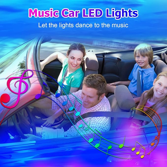 Dreamcolor Acrylic Interior Car Lights, WEBUPAR Car Accessories 18 in 1 Car LED Strip Lights with APP Control and 213 Modes, 175 inches 593 LEDs Fiber Optic Lights, RGB Neon Light Kits - Image 6