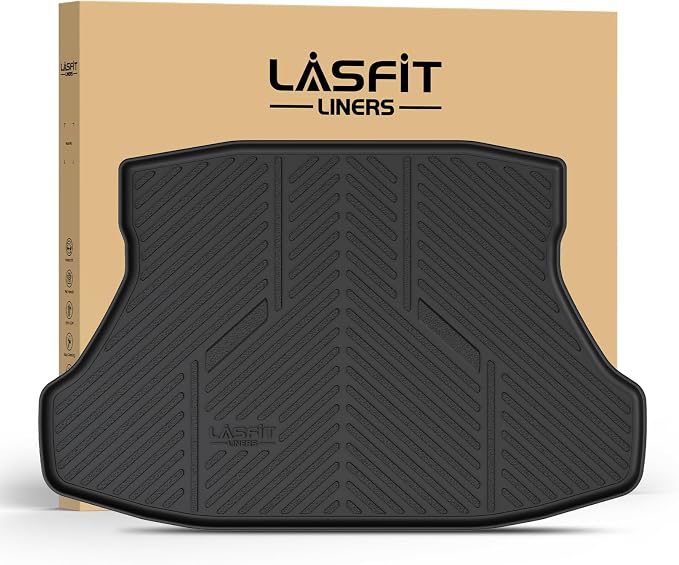 LASFIT Cargo Mat for Acura ILX 2013-2022 Sedan, Rear Trunk Liner | All Weather Premium TPE Trunk Mats, Custom Laser Fit, Raised Edge Design, Full Edge Coverage, Refined Interior Protection - Image 9