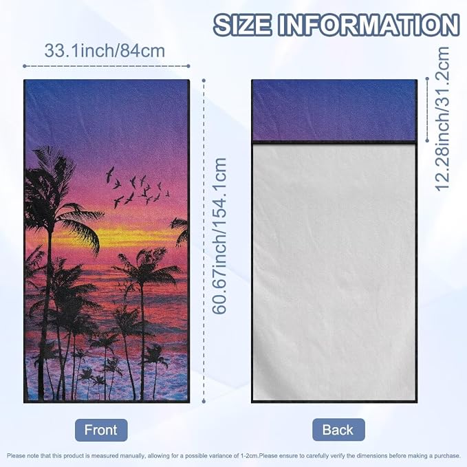 Palm Tree Car Towel Seat Cover Breathable Soft Car Seat Cover Protector Washable Cars Accessories Easy to Store for Trucks, SUVs, Sedans - Image 7