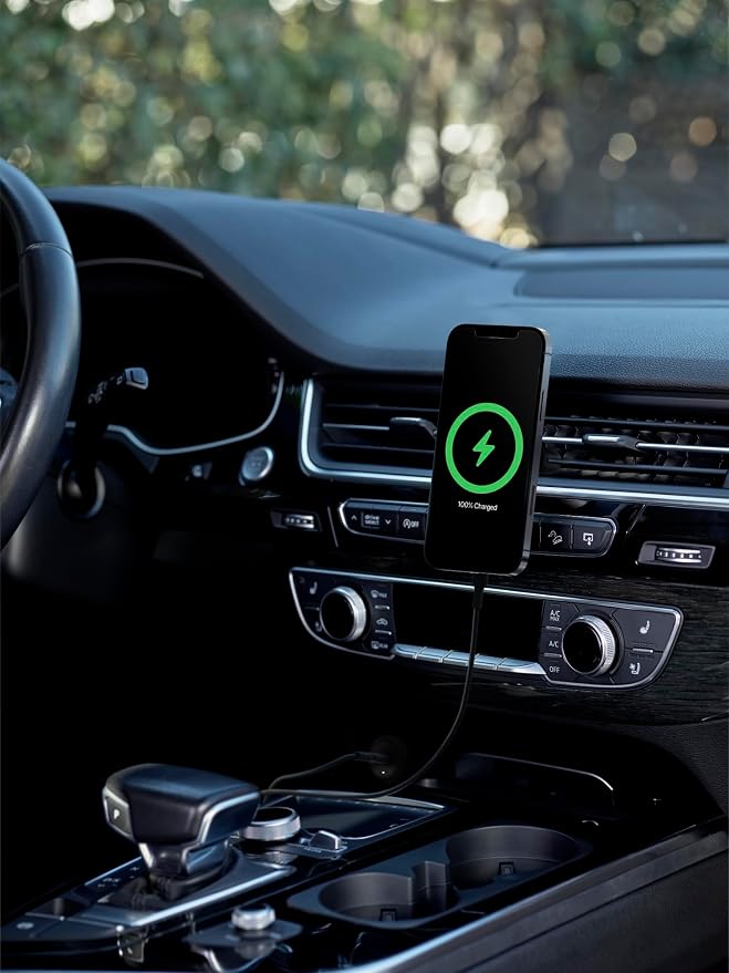 Belkin 10W Magnetic Wireless Car Charger, Vent Phone Mount | iPhone 17/16/15/14 compatible, Pixel 10, power adapter included, hands-free driving, air vent mount - Image 7