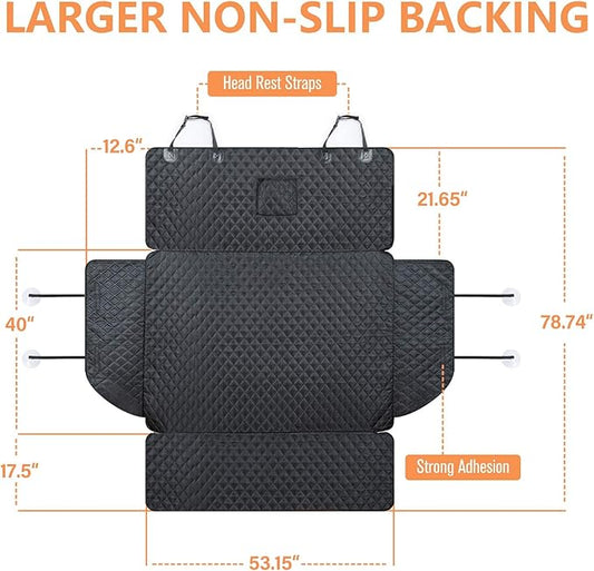 SUV Cargo Liner for Dogs, Trunk Cover with Bumper Flap Protector | Waterproof Pet Cargo Cover with Side Flaps, Dog Car Seat Cover with Non-Slip Mat, Prevents Scratches, Pet Hair, Mud, and Dirt - Image 2