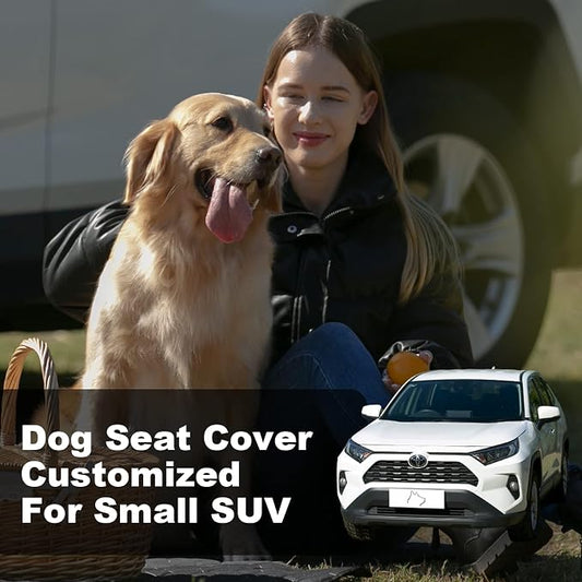 Meginc SUV Cargo Liner for Dogs,100% Waterproof Pet Trunk Car Seat Cover Mat with Bumper Flap Protector,Dog Protect Auto Carpet, Heavy Durable Pet Car Seat Protector for SUV CRV RAV4 Q5 CX5 - Image 2