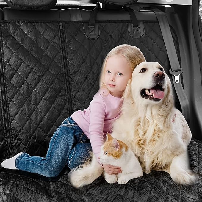 ANOSOSPECIAL Dog Car Seat Cover for Back Seat Cover,Non Stick Fur Rear Seat Protector for Pet,Nonslip Waterproof Durable Universal Fit Interior Backseat Covers for Auto Van SUV (Pack of 2) - Image 7