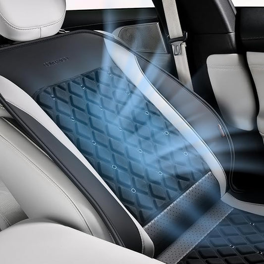 Coverado 2026 Upgraded Cooling Car Seat Cover,Ventilated Car Seat Cushion with 8 Fans, Cooled Seat Cover for Car SUV Truck Universal Fit,Gray - Image 2