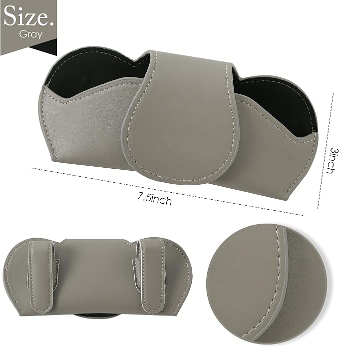KINIVA Sunglass Clip & Holder, Magnetic Glasses Case for Car Organizer - Image 8