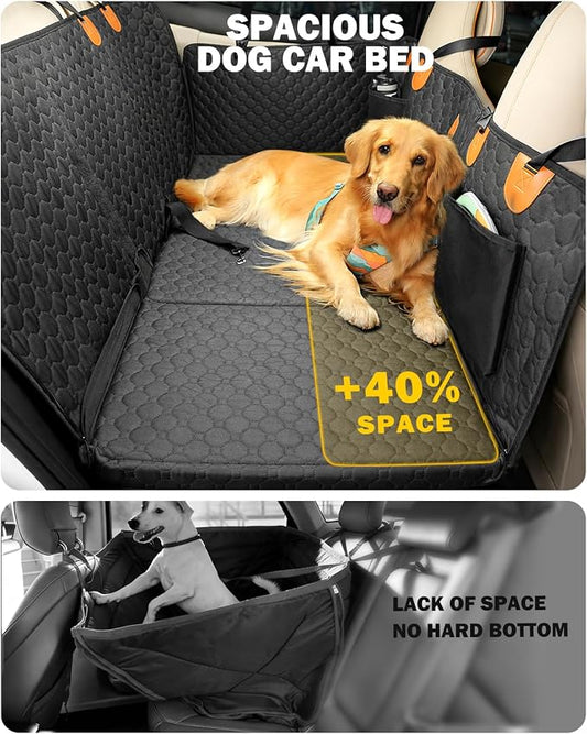 Back Seat Extender for Dogs, Waterproof Dog Car Seat Cover for Back Seat with Hard Bottom, Upgraded Material, Anti Scratch, Easy to Use and Clean, Holds 420lbs - Image 2