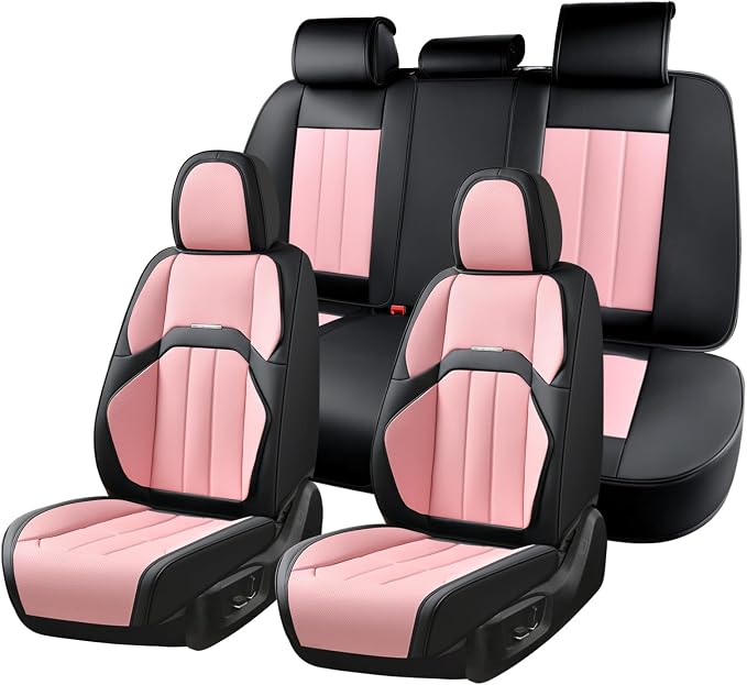 Coverado Nappa Leather Car Seat Covers Front Set, Luxury Waterproof Seat Protectors, Airbag Compatible Anti‑Slip Auto Seat Covers, Universal Fit for Most Cars SUVs Trucks Pickup Vehicles - Image 8