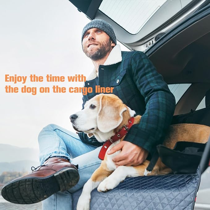 SUV Cargo Liner for Dogs, Trunk Cover with Bumper Flap Protector | Waterproof Pet Cargo Cover with Side Flaps, Dog Car Seat Cover with Non-Slip Mat, Prevents Scratches, Pet Hair, Mud, and Dirt - Image 7